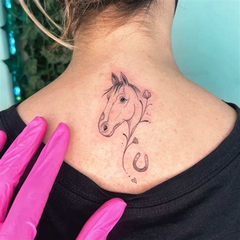 small horse tattoo